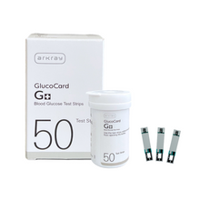 Load image into Gallery viewer, ARKRAY GlucoCard G+ Blood Glucose Test Strips 50 Strips pack - Bottlepack Arkray