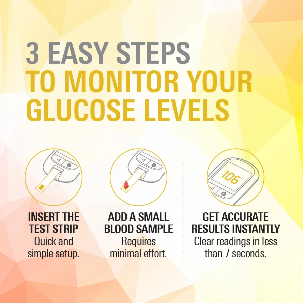 ARKRAY Glucocard G+ Blood Glucose Monitor with 10 Test Strips | Free Sugar Free Natura 25s Sachet Pack | Accurate & Easy Diabetes Monitoring (Copy) Arkray