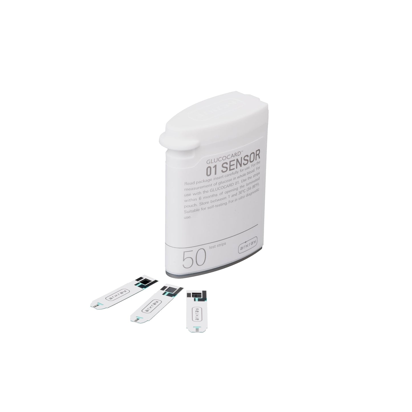 ARKRAY Glucocard 01 Mini 50 strips Bottlepack with 50 Lancets Combo For Blood Glucose Monitor Arkray