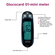 Load image into Gallery viewer, ARKRAY Max Glucocard 01-Mini - Blood Glucose Monitoring Kit | Reliable Diabetes Monitoring Arkray Inc