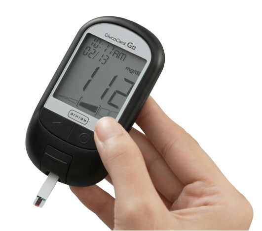 Glucocard G+ Kit with 10 Strips Pack | Blood Glucose Meter For Diabetes Arkray