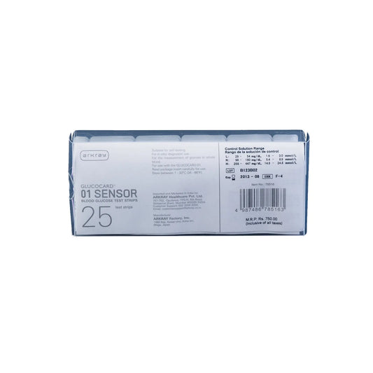 Glucocard 01 sensor for mini /mini plus - 25s ALU Pack Arkray