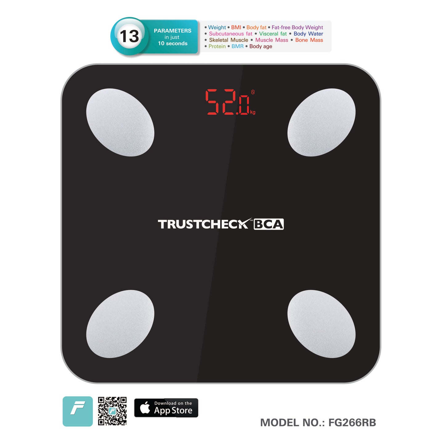 TRUSTCHECK Body Composition Analyzer & Blood Pressure Monitor 2.0 Combo Arkray