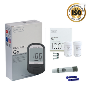 Glucocard G+ Device with 100 bottlepack Strips + 25 Lancets Arkray