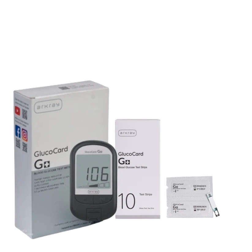 ARKRAY Glucocard G+ Blood Glucose Monitor with 10 Test Strips | Republic Day ARKRAY HEALTHCARE PVT LTD, MUMBAI, INDIA