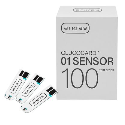 Glucocard 01 Sensor - 100 strips ARKRAY HEALTHCARE PVT LTD, MUMBAI, INDIA