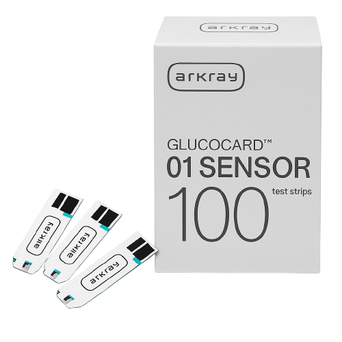 Glucocard 01 Sensor - 100 strips ARKRAY HEALTHCARE PVT LTD, MUMBAI, INDIA