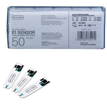 Load image into Gallery viewer, ARKRAY Glucocard 01 Mini 50 strips with 50 Lancets Combo For Blood Glucose Monitor Arkray