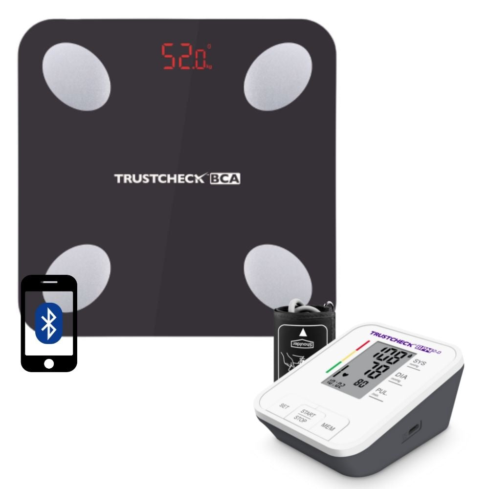 TRUSTCHECK Body Composition Analyzer & Blood Pressure Monitor 2.0 Combo Arkray