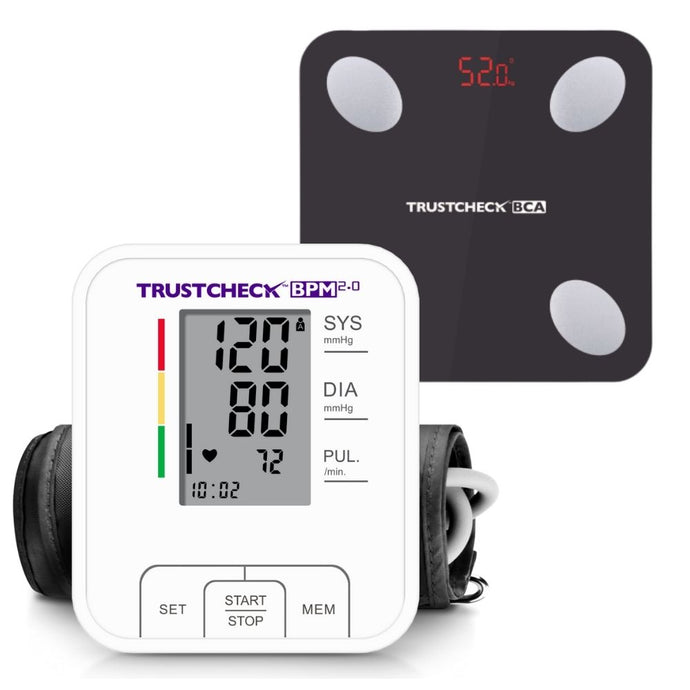 TRUSTCHECK Blood Pressure Monitor 2.0 & Body Composition Analyzer Combo | blood pressure monitor combo Arkray