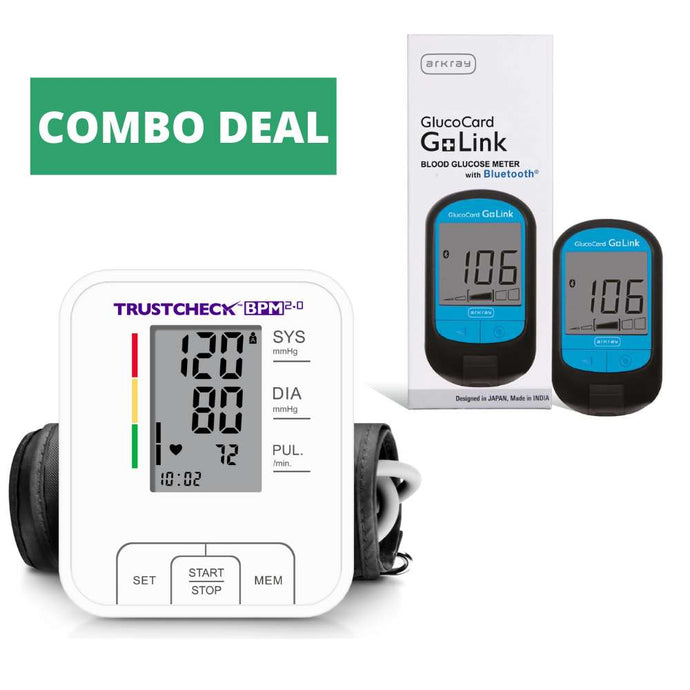Trustcheck BPM 2.0 and GlucoCard G+ Link Bluetooth Combo Kit Arkray
