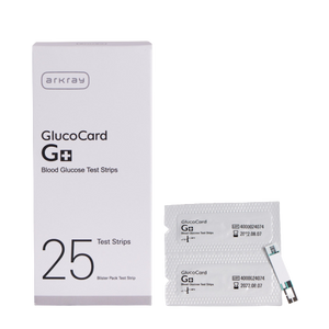 ARKRAY GlucoCard G+ Blood Glucose Meter with 10+25 Test Strips And Relief & Relax Kit Arkray