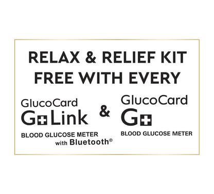 ARKRAY GlucoCard G+ Blood Glucose Meter with Relax and Relief Kit Arkray