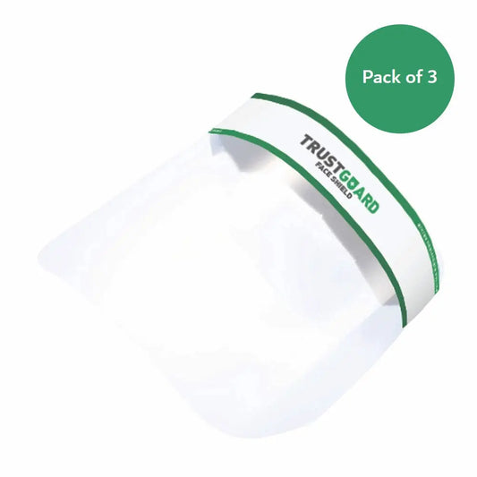 TrustGuard Face Shield, Face Protective Gear - Pack of 3 Arkray